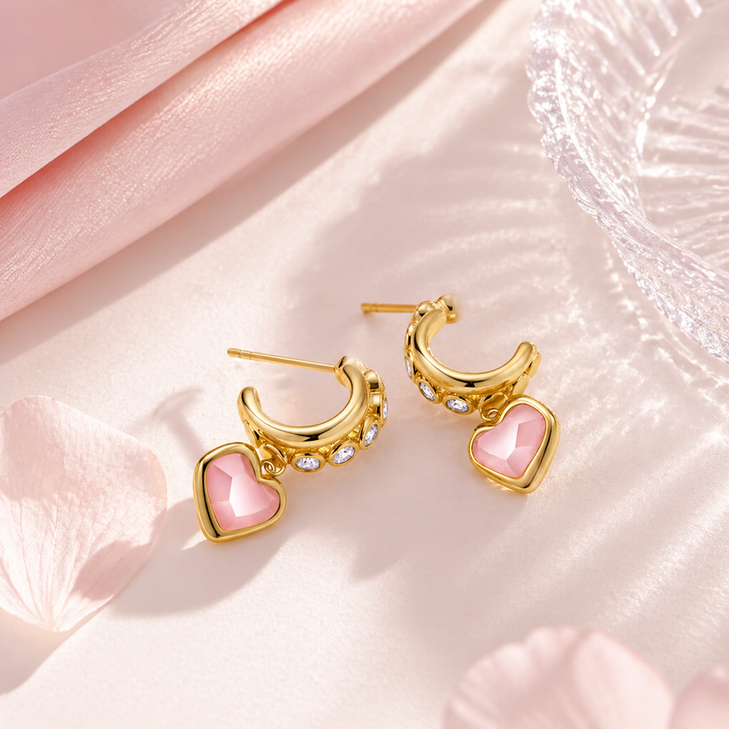 Self-Love Calm Natural Crystal Earrings