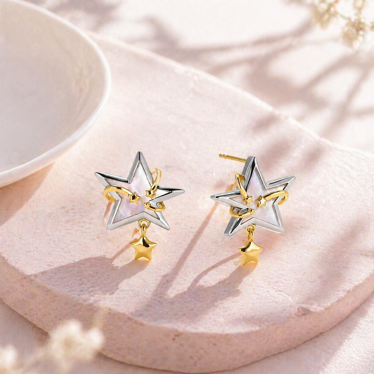 Polaris Mother-of-Pearl Earrings