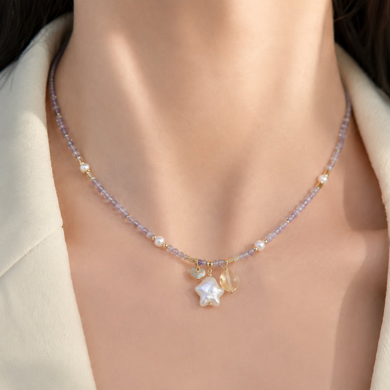 Amethyst Citrine Star Pearl – Align Wealth & Intuition