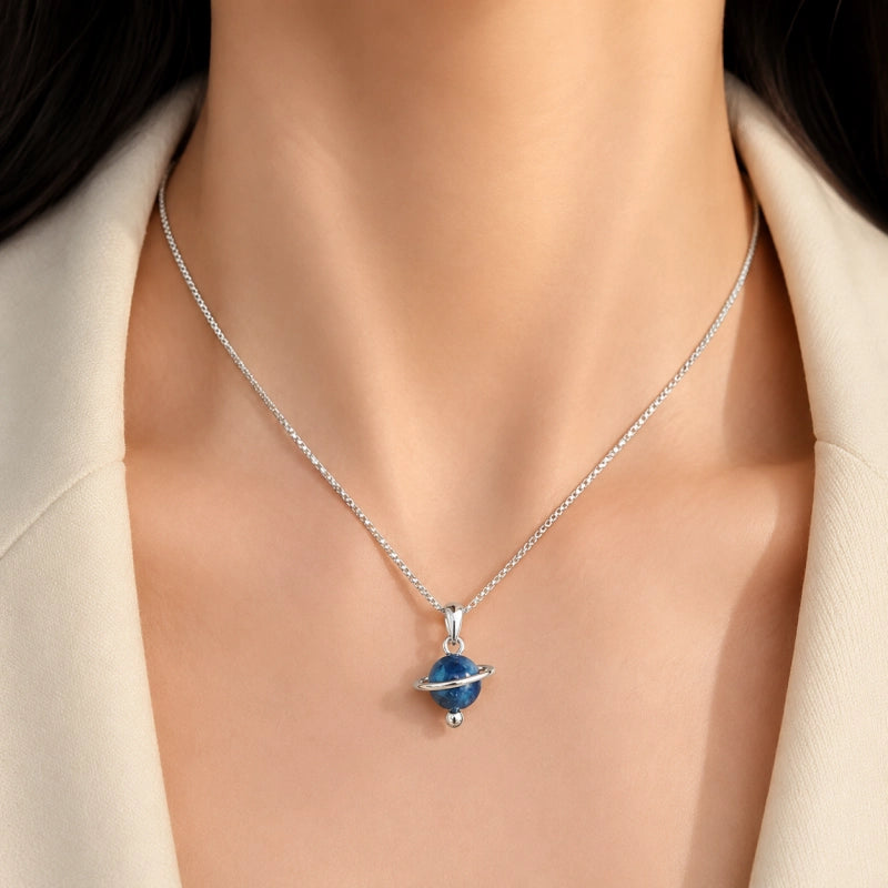 12 Types Natural Crystal Planet Necklace – Intuition & Protection
