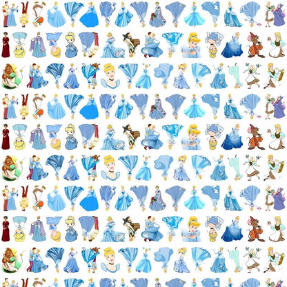 Cinderalla Princess 4cm Acrylic Charms for DIY match game-open in live