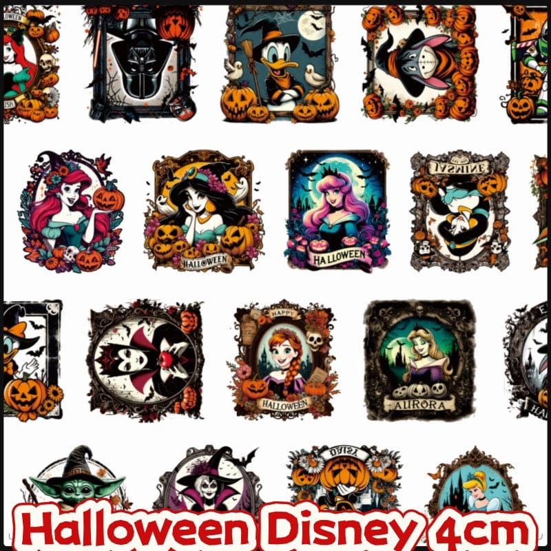 Halloween Disney 4cm Acrylic Charms for DIY match game-open in live