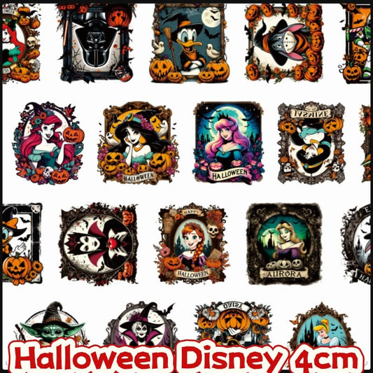 Halloween Disney 4cm Acrylic Charms for DIY match game-open in live