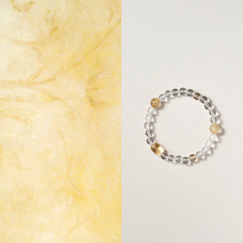 Natural Crystal Energy Bracelet — Choose Metal/Wood/Water/Fire/Earth, Smooth Days Ahead