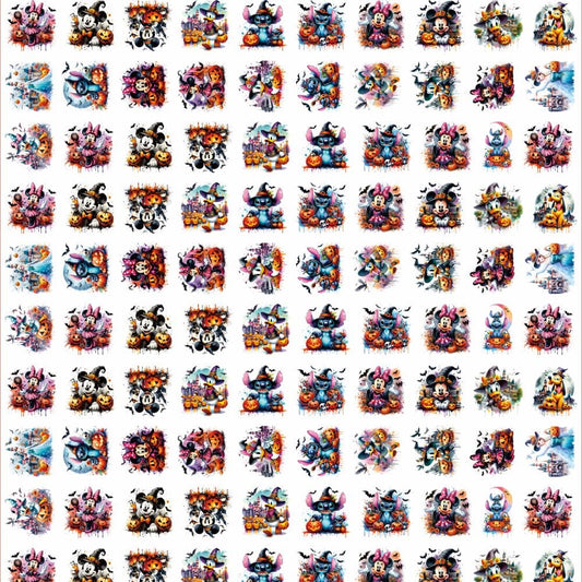 Halloween Disney2 8cm Acrylic Charms for DIY match game-open in live