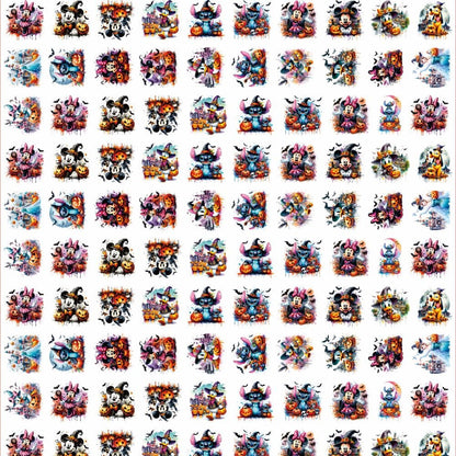 Halloween Disney2 4cm Acrylic Charms for DIY match game-open in live