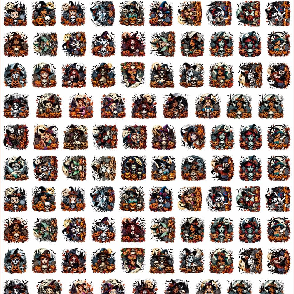 Halloween Disney 4cm Acrylic Charms for DIY match game-open in live