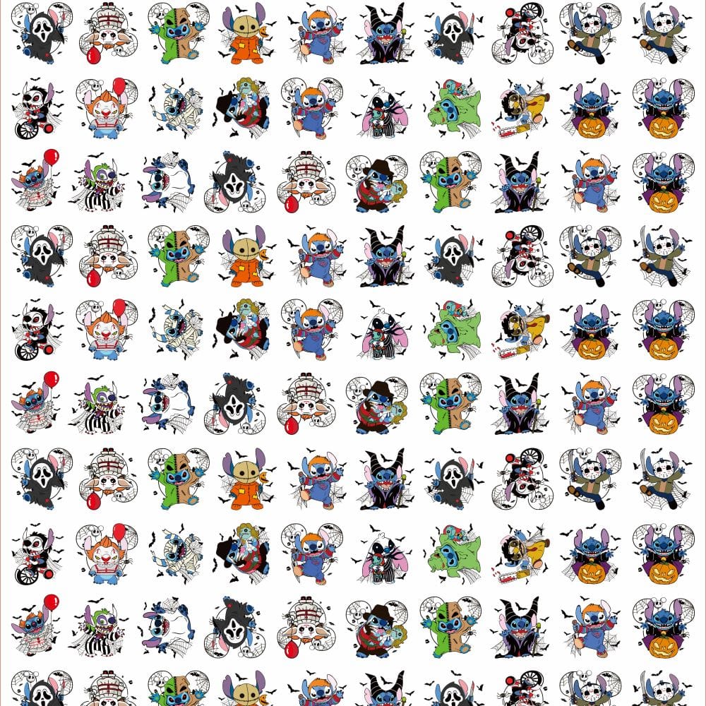 Halloween Stitch 4cm Acrylic Charms for DIY match game-open in live