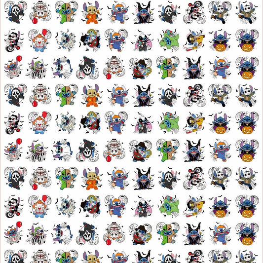 Halloween Stitch 4cm Acrylic Charms for DIY match game-open in live