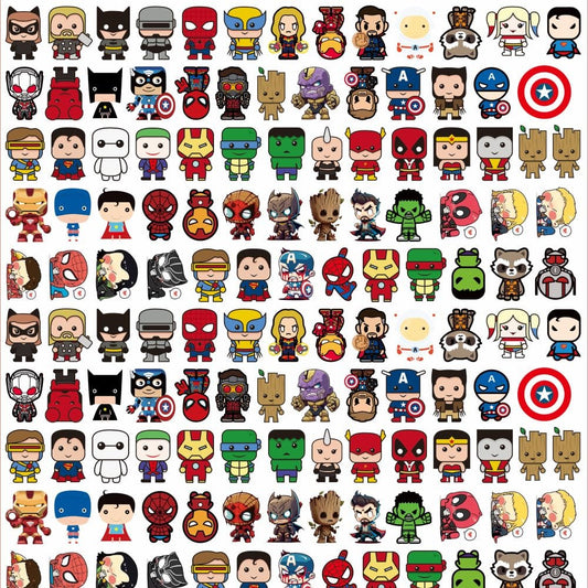 Hero 4cm Acrylic Charms for DIY match game-open in live