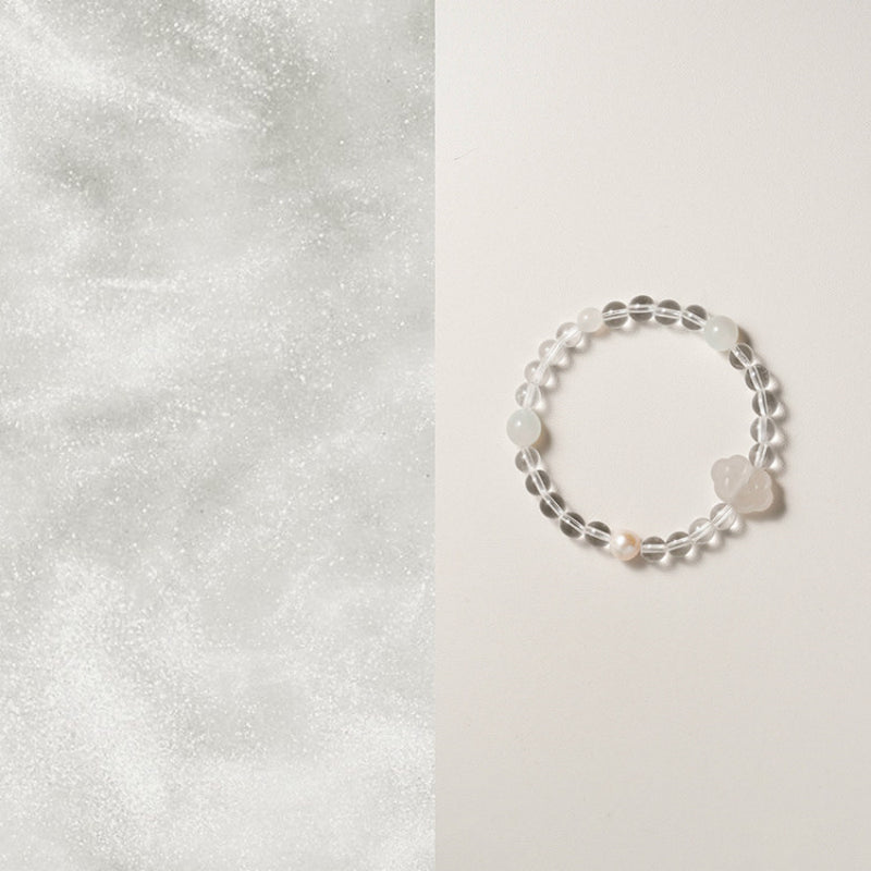 Natural Crystal Energy Bracelet — Choose Metal/Wood/Water/Fire/Earth, Smooth Days Ahead