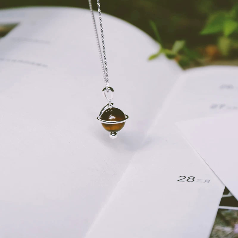 12 Types Natural Crystal Planet Necklace – Intuition & Protection