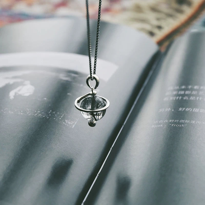 12 Types Natural Crystal Planet Necklace – Intuition & Protection