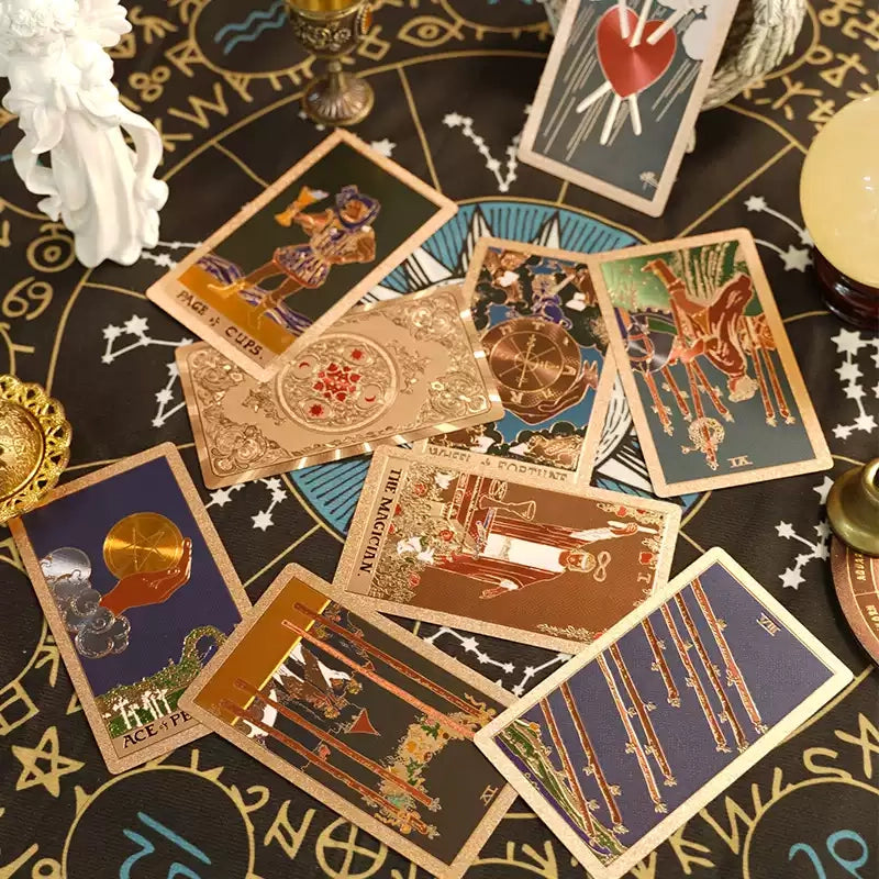 Rose Gold Gold Foil Tarot Deck