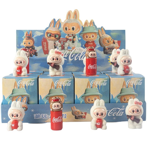12pcs/Full Box Mini Furry Labubu Blind Box