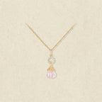 Flacon de parfum en quartz rose et quartz clair – Amour et Clarté