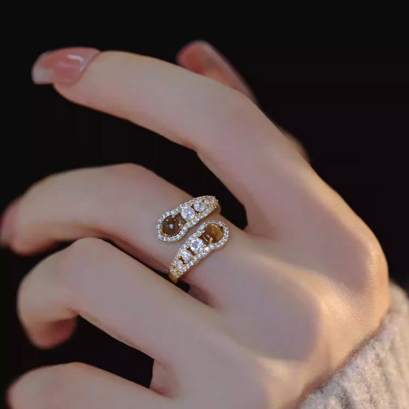 Tiger’s Eye Crystal Wealth Ring - Carry Prosperity