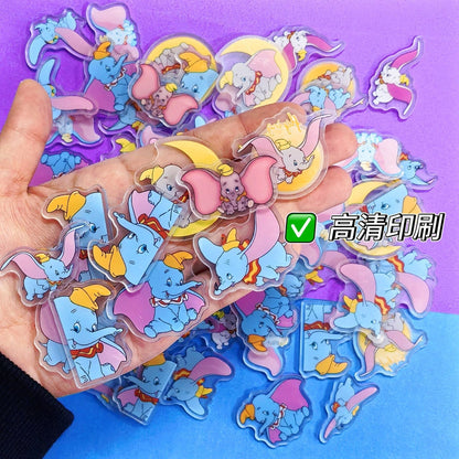 Cute Elephant 8cm Acrylic Charms for DIY match game-open in live