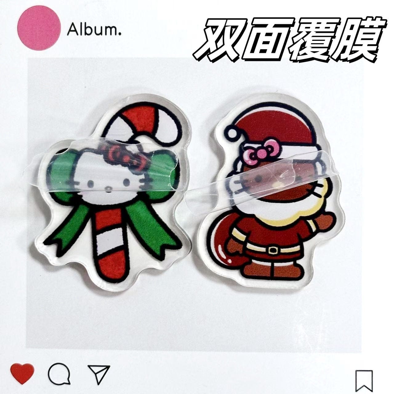Hello Kitty 4cm Acrylic Charms for DIY match game-open in live