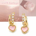 Boucles d'oreilles en cristal naturel « Amour de soi »
