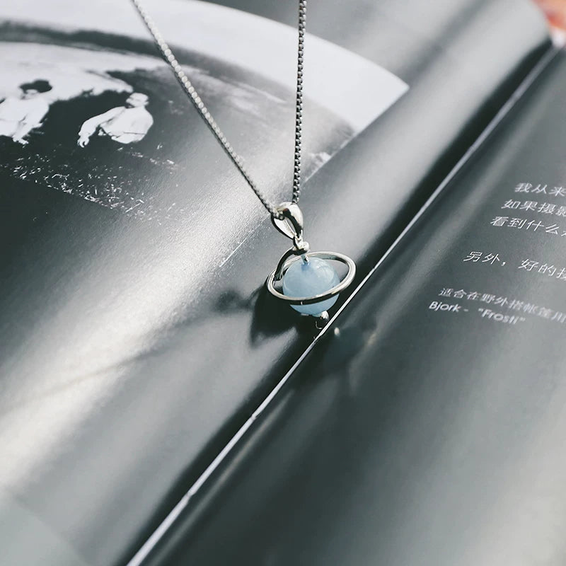 12 Types Natural Crystal Planet Necklace – Intuition & Protection