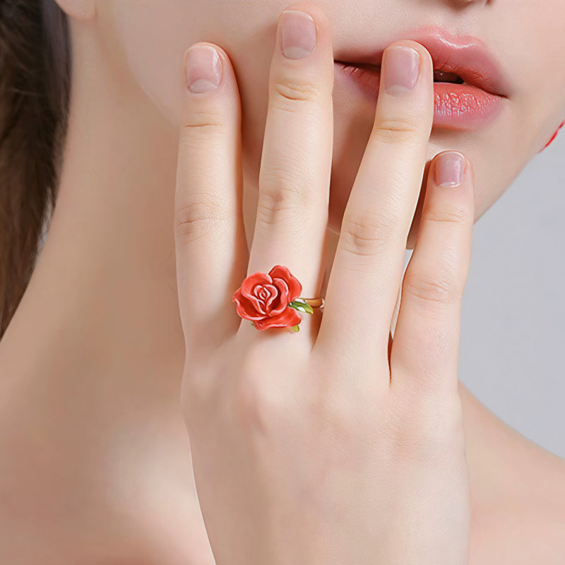 Rose Night Whisper Ring - Love Ring