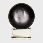 Décoration intérieure en obsidienne argentée naturelle – Éveil intérieur et protection