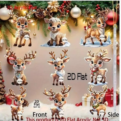 Christmas reindeer ornament