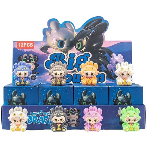 12pcs/Full Box Mini Furry Labubu Blind Box