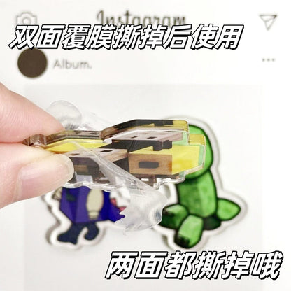 Minecraft 4cm Acrylic Charms for DIY match game-open in live