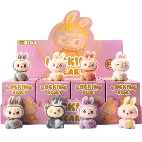 12pcs/Full Box Mini Furry Labubu Blind Box