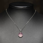 Collier Renard à Neuf Queues en Quartz Rose – Attire l'Amour, Accroît le Charme, Ouvre le Cœur
