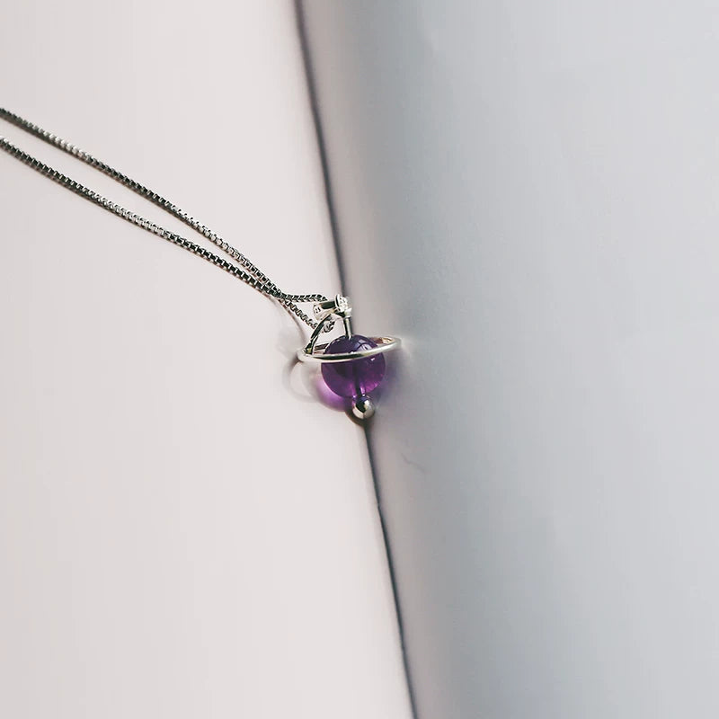 12 Types Natural Crystal Planet Necklace – Intuition & Protection