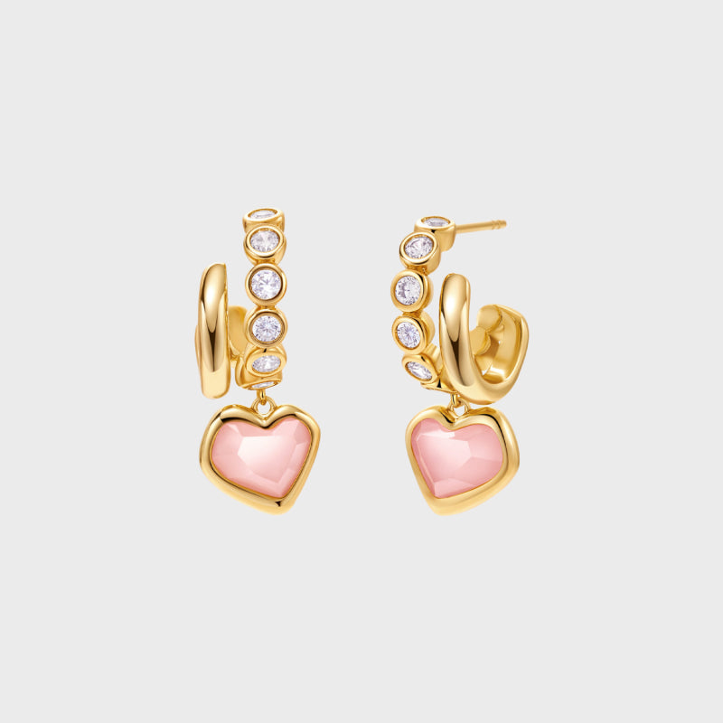Self-Love Calm Natural Crystal Earrings