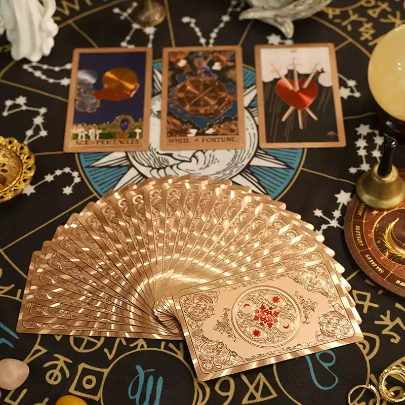 Rose Gold Gold Foil Tarot Deck