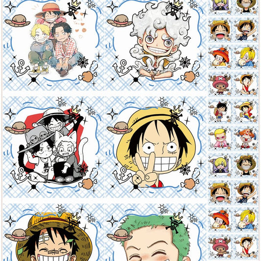 One Piece Square 8cm Acrylic Charms for DIY match game-open in live