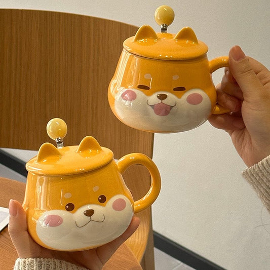 Cute Dog Ceramic Cups