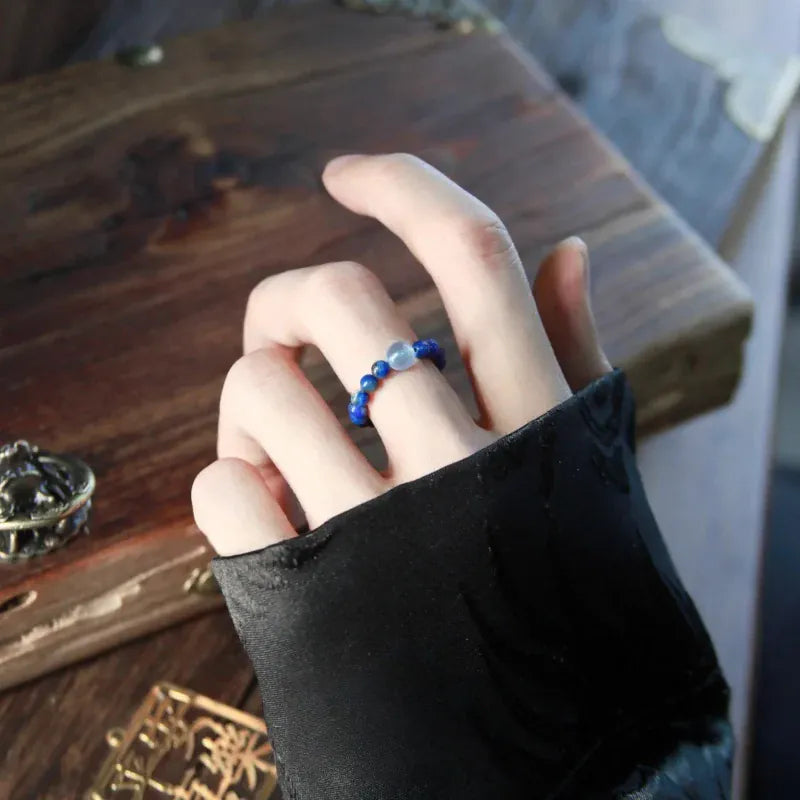 Peace Confidence Natutal Aquamarine Ring