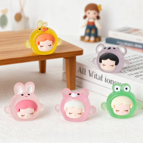 6 pcs Skull Panda cosplay(luminous)