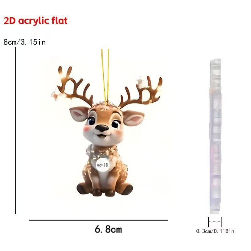 Christmas reindeer ornament match game -open in live