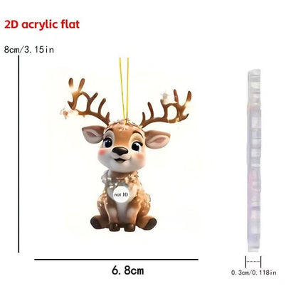 Christmas reindeer ornament match game -open in live