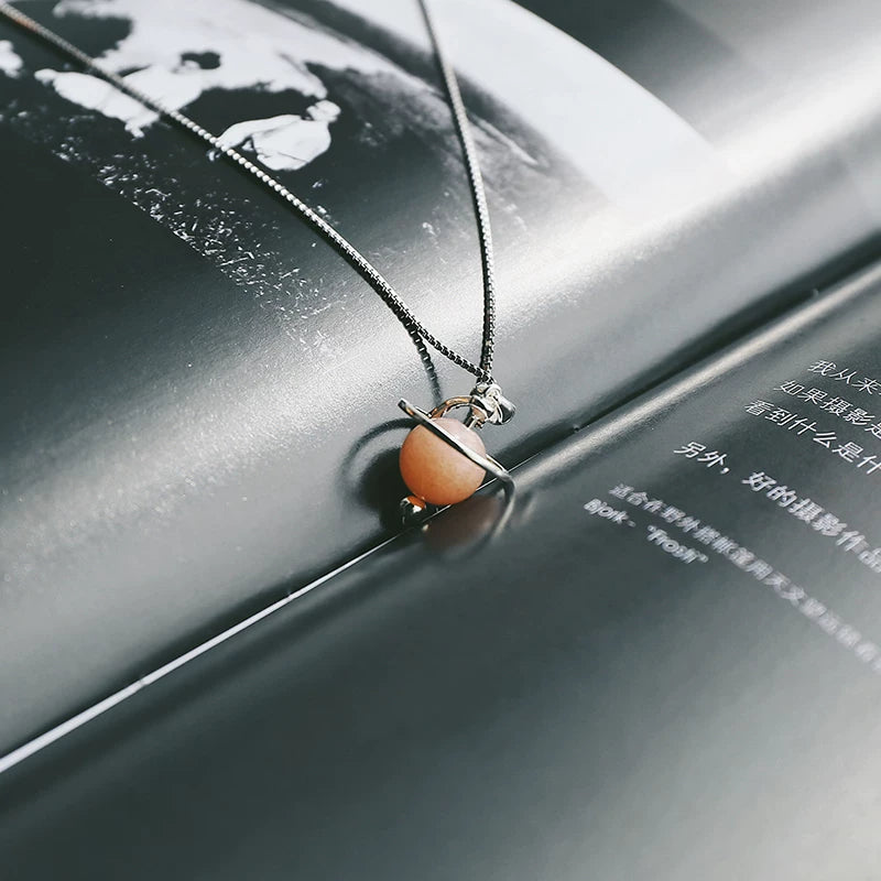 12 Types Natural Crystal Planet Necklace – Intuition & Protection