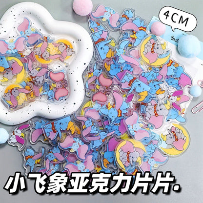 Cute Elephant 8cm Acrylic Charms for DIY match game-open in live