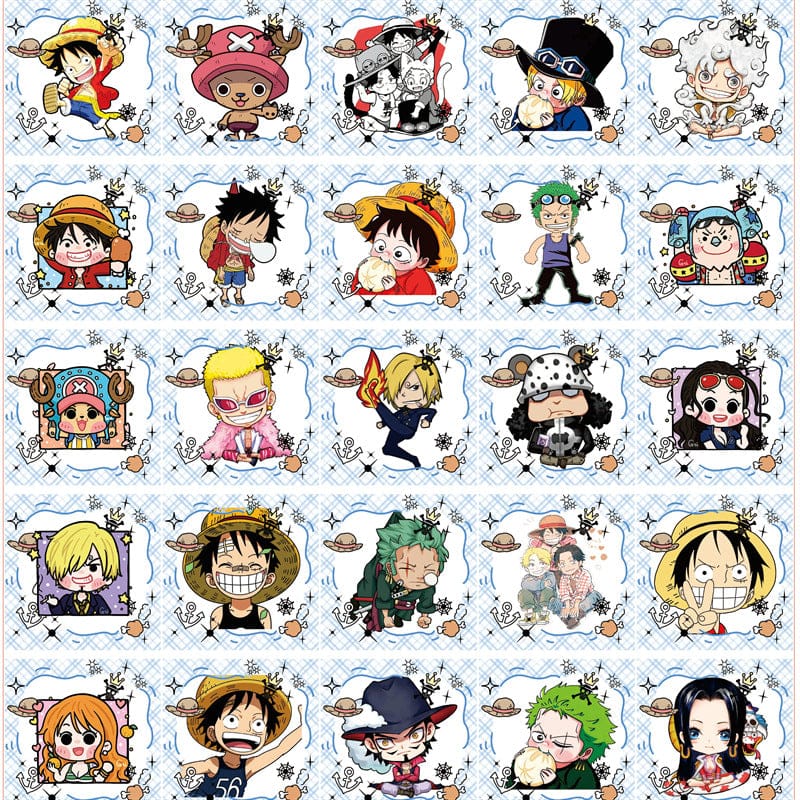One Piece Square 4cm Acrylic Charms for DIY match game-open in live