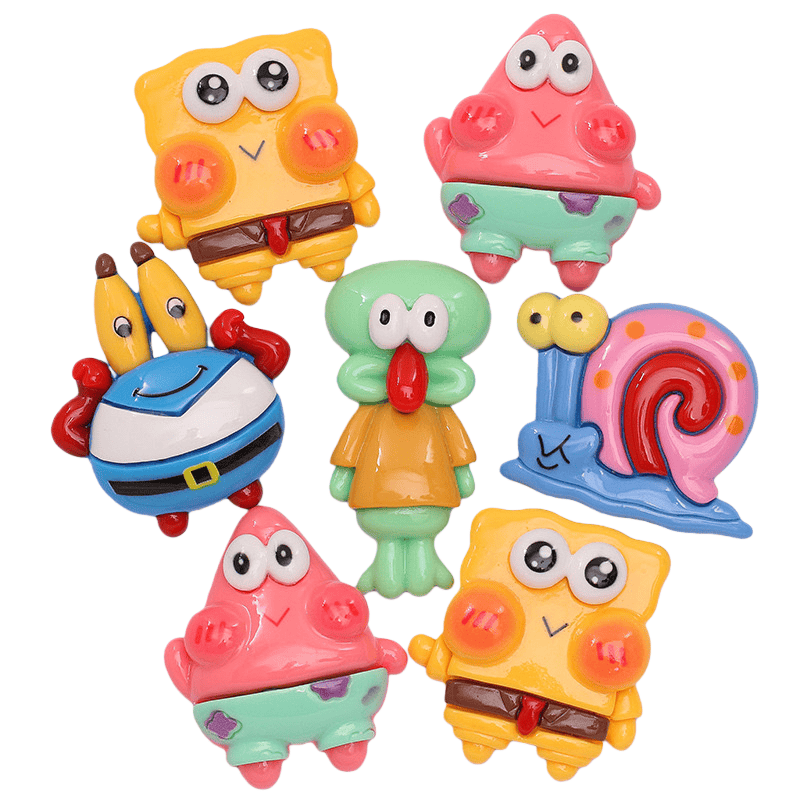 5pcs SpongeBob Charms