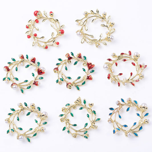 Flower wreath accessories DIY -open in live