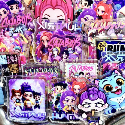 K-pop Demon Hunter 6cm Acrylic Charms for DIY match game-open in live