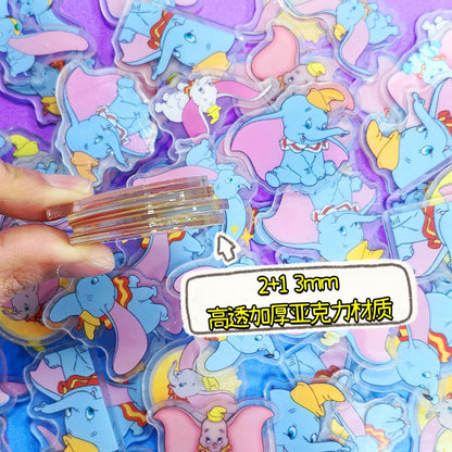 Cute Elephant 4cm Acrylic Charms for DIY match game-open in live