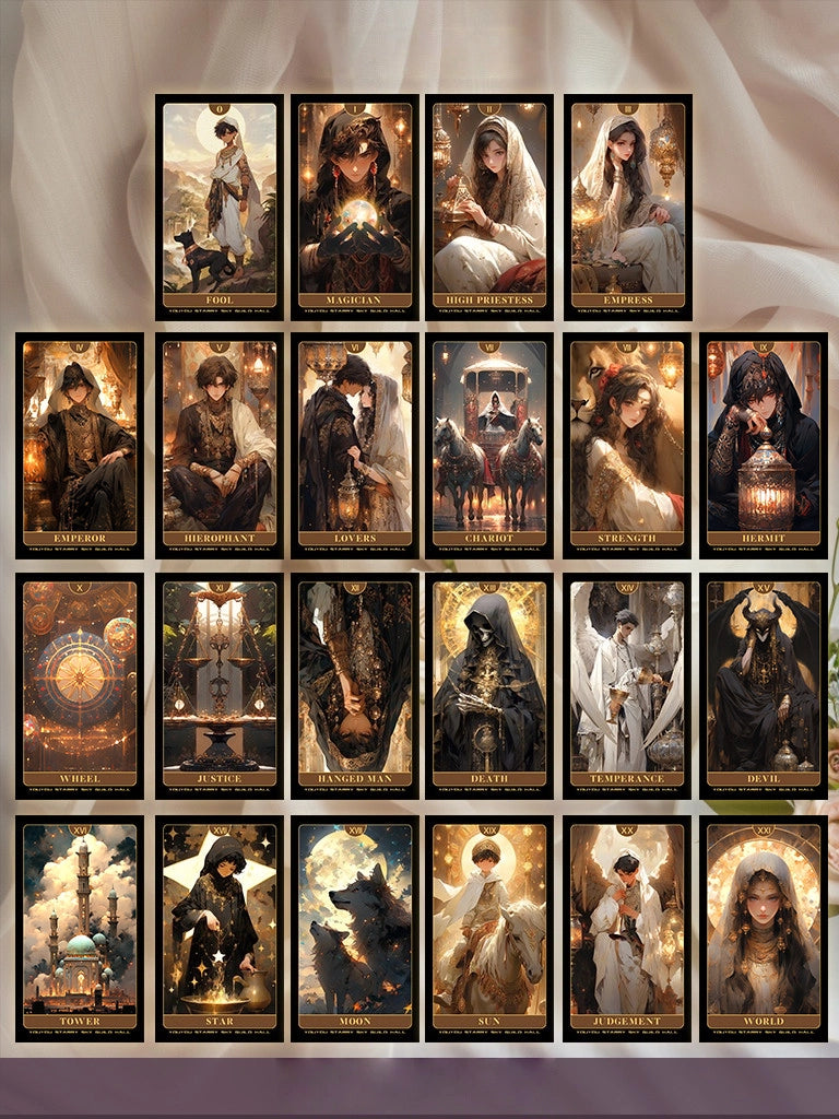 Arabian Nights 78-Card Waterproof Tarot Deck