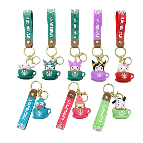 Sanrio STARBUCKS Cup Keychain